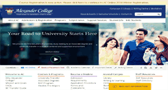 Desktop Screenshot of alexandercollege.ca